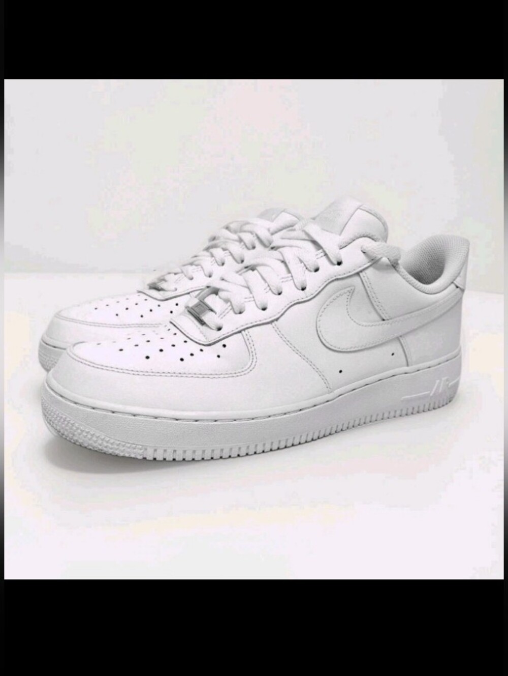 Nike Air Force 1 Low '07 Men’s Low Top Leather LaceUp White 315122-111 Size 10.5